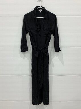 Socialite (Nordstrom) Black Belted Shirt Dress